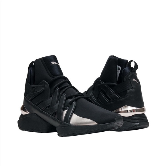 Women’s 8 Embossed Leather Puma Muse Echo - Picture 4 of 5